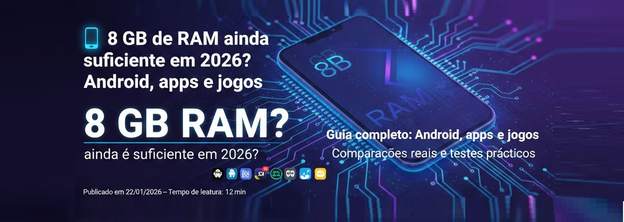 Imagem ilustrativa sobre 8 GB de RAM em 2026
